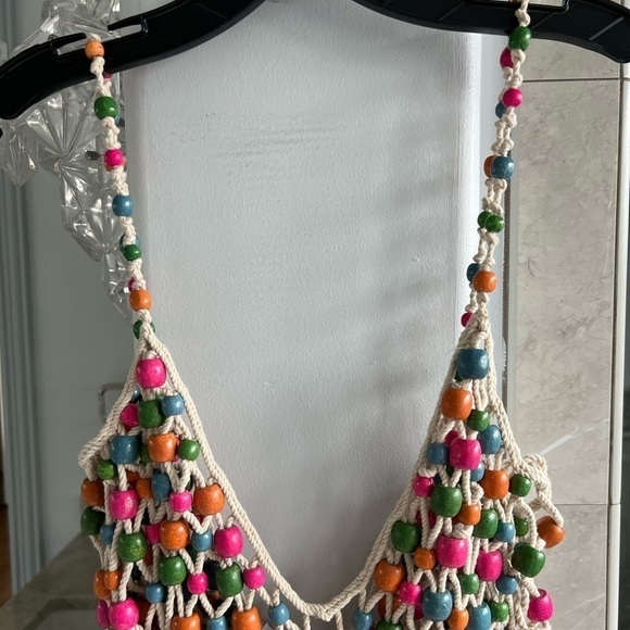 Retrofete Calypso Beaded Crochet Midi Dress - Picture 8 of 13